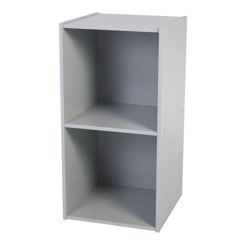 Iris Ohyama, Multifunctional Cabinet/Wooden Children's Furniture/Shelf for Toys and Books/Kids Cabinet, Modular & Design, Bedroom,School,Palyroom - Kids cube shelf - KCX-2 - Grey