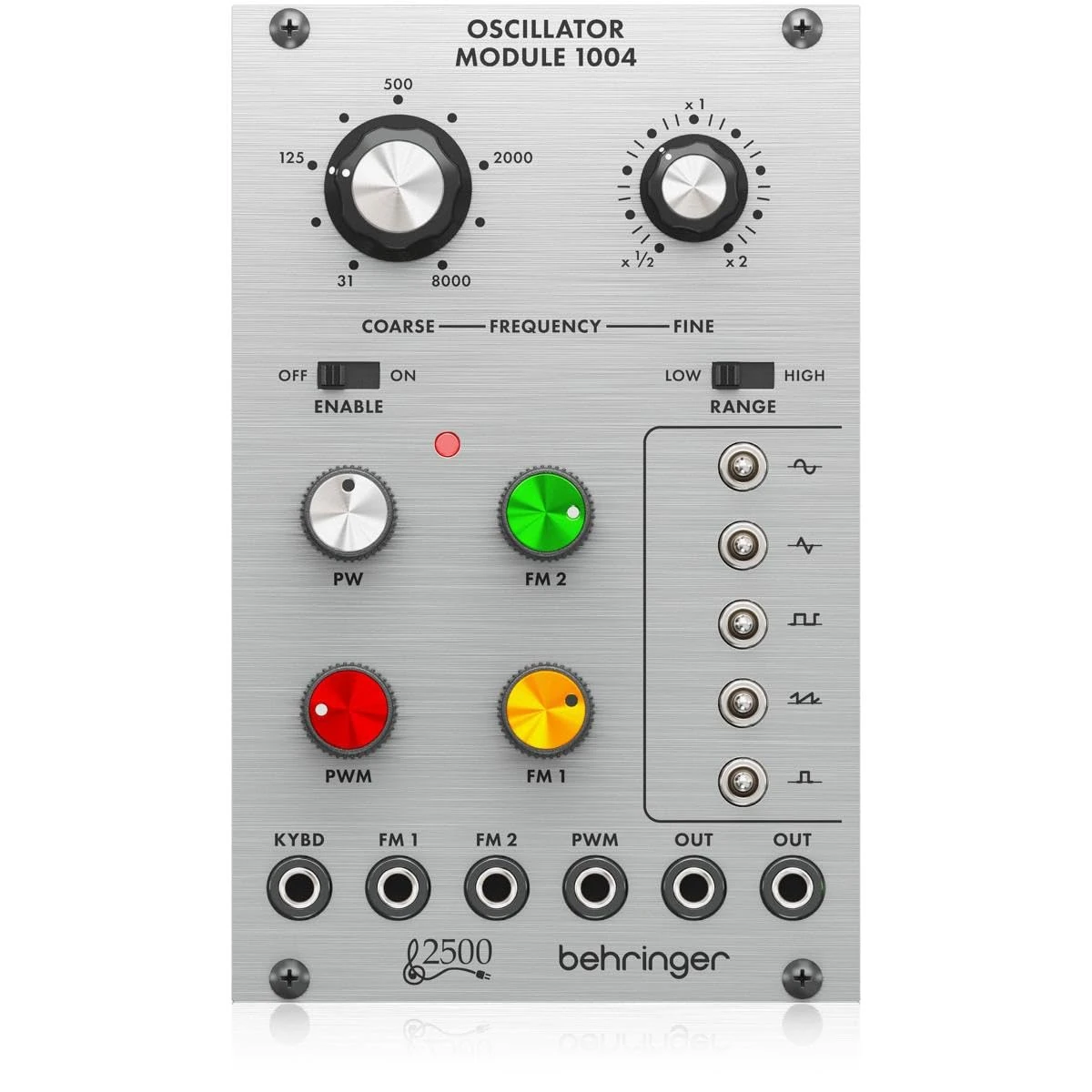 Behringer OSCILLATOR MODULE 1004 Legendary 2500 Series Dual Core VCO Module for Eurorack