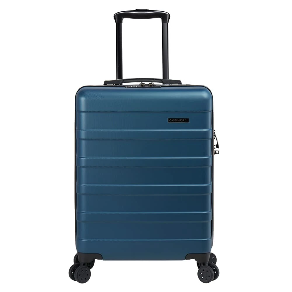 Cabin Max Anode 55x40x20 Cabin Suitcase, Built in Lock, Lightweight Carry On, 8 Wheels, Wet Pocket, Suitable for Ryanair, Easyjet, Paid Hand Luggage Carry-Ons (55 x 40 x 20 cm 40l)