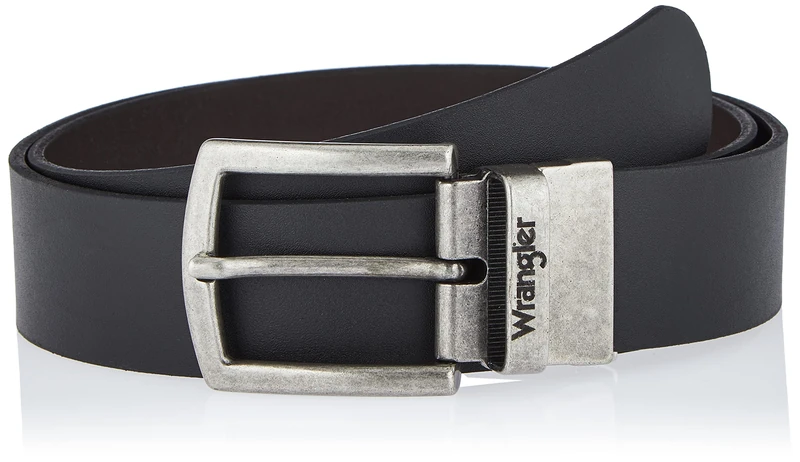 Wrangler Men's 2 Sided Belt, Black, 85