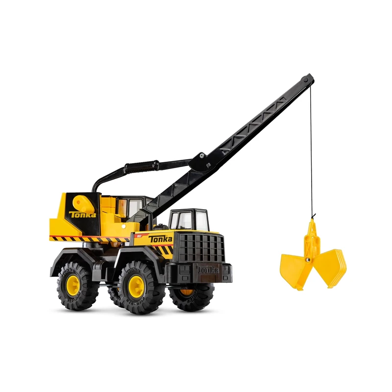 Tonka Steel Classics | Mighty Crane | Kids Construction Toys for Boys and Girls, Vehicle Toys for Creative Play, Motor Skill Development for Kids Ages 3+ | Basic Fun 06099 FFP