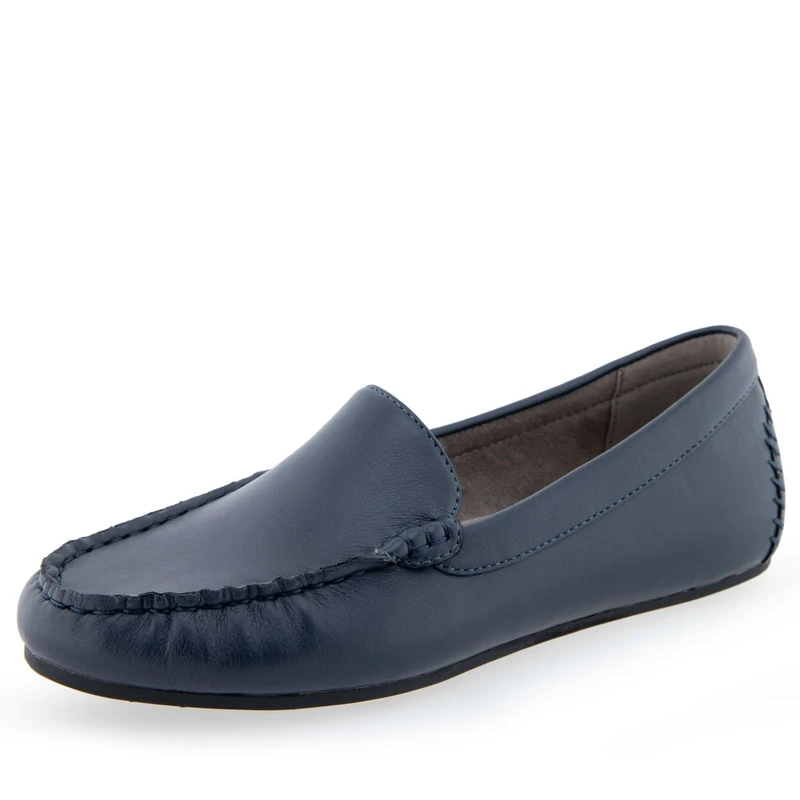 Aerosoles Women's Driving Style Loafer, Navy Pu, 8 UK