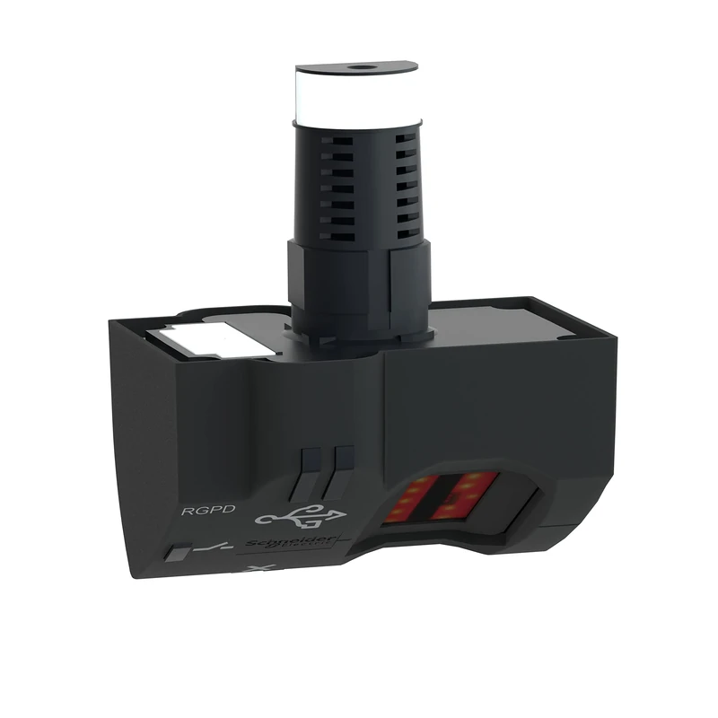 Schneider Electric - Harmony XB5 Biometric Switch Bistable RGPD, Plastic, Ø22, USB, Connection By 2M Cable, 24V AC/DC, XB5S8B2L2