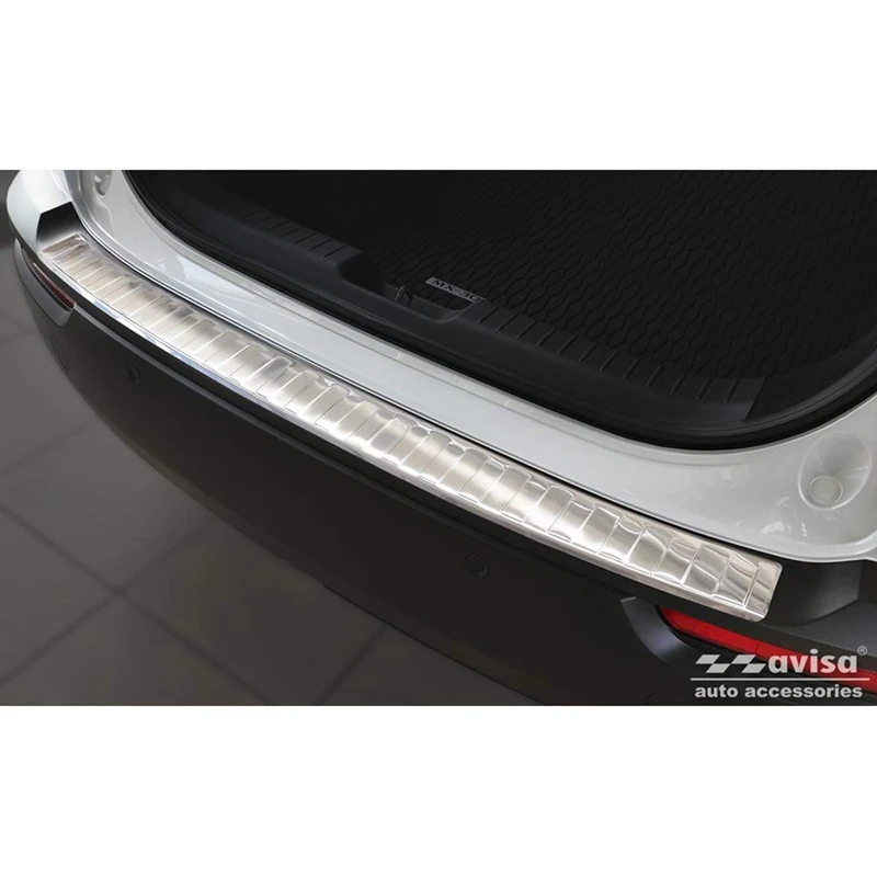 Avisa Stainless Steel Rear bumper protector compatible with Mazda MX-30 2020- 'Ribs'