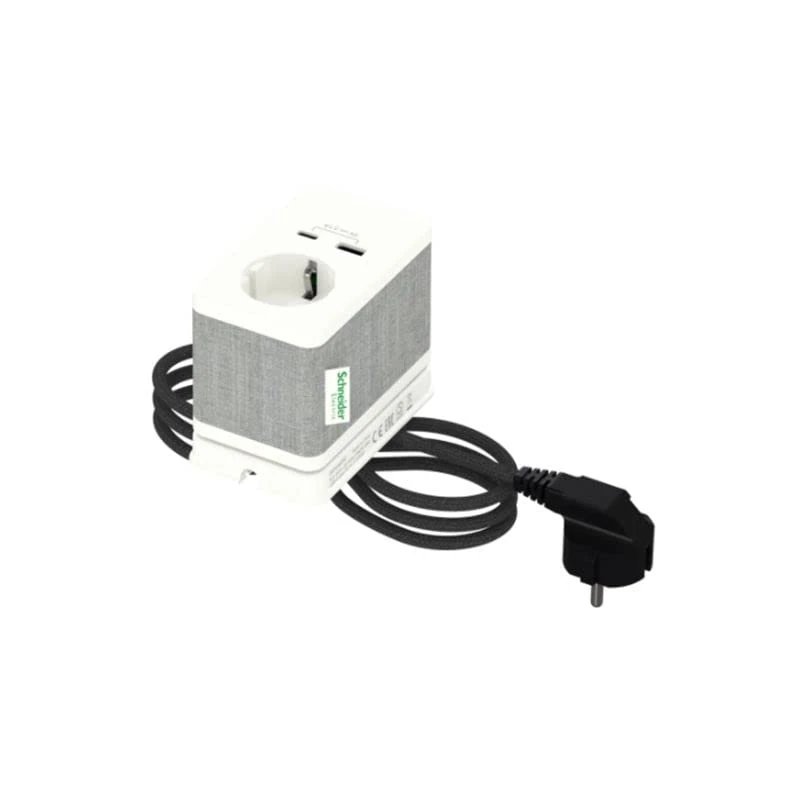 LifeSpace INS44050 Escrio Base S schuko USB A y C Bl