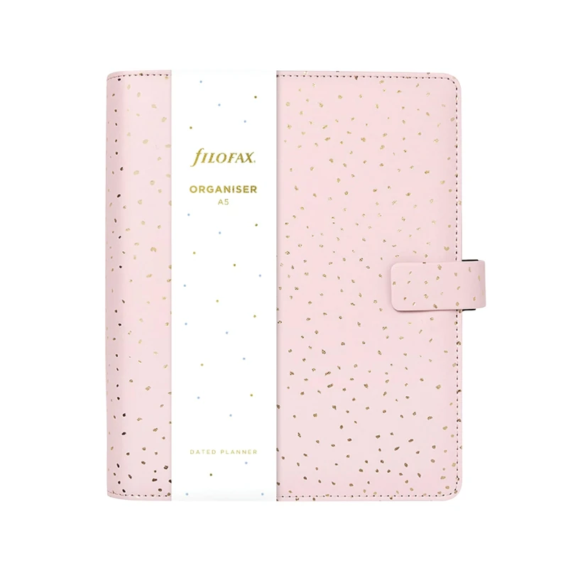 Filofax Personal Confetti Rose Quartz Organiser