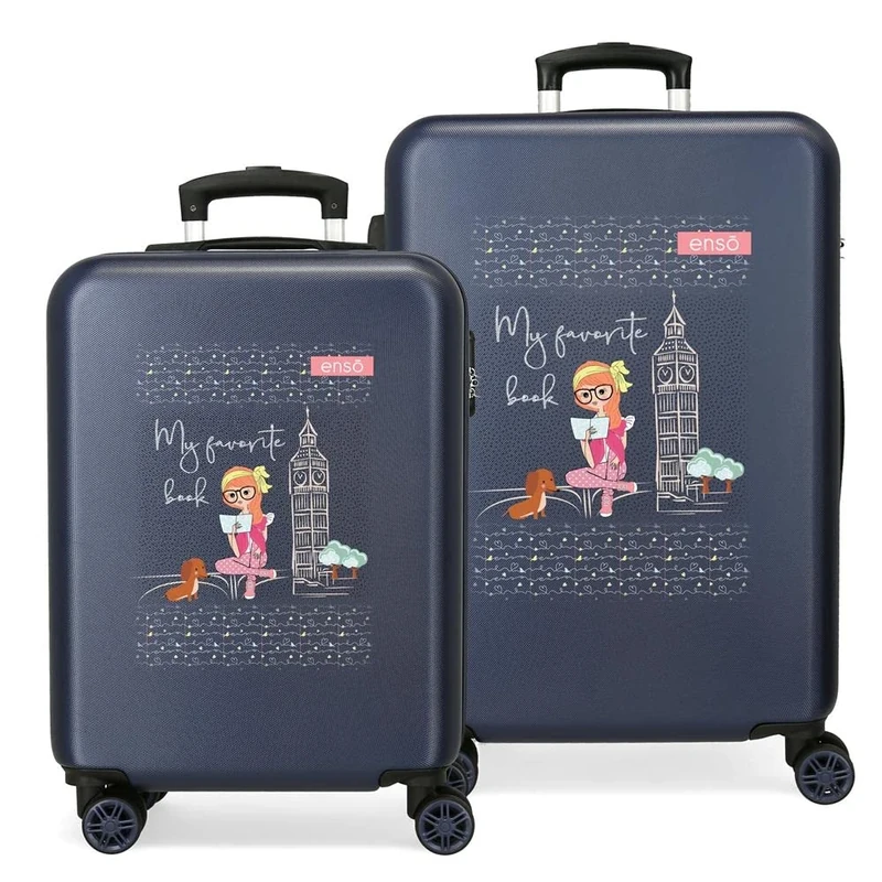 Enso My Favorite Book Children's Luggage 55/68 cm Blue