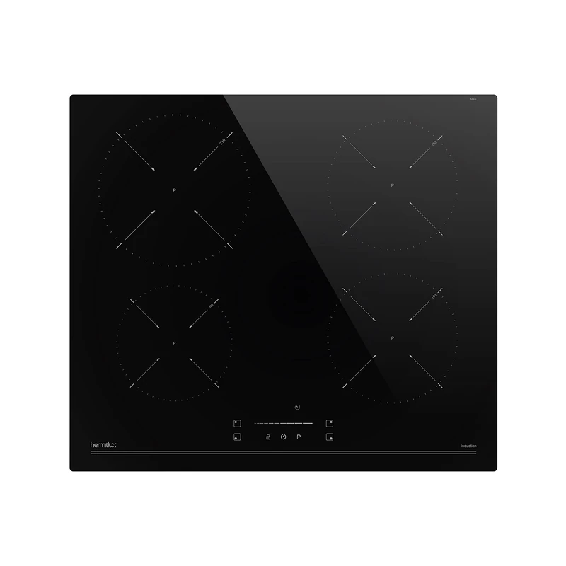 Hermitlux 60cm 4-Zone Induction Hob - Touch, Timer, Child Lock, Boost