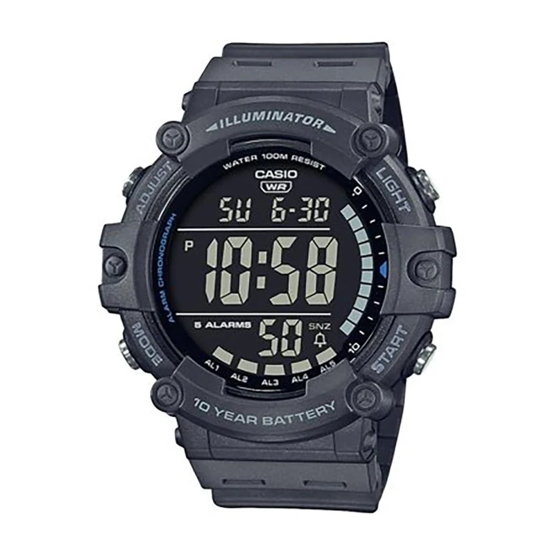 Casio 10 Year Battery, Blue, One Size, AE-1500WH-8BVCF