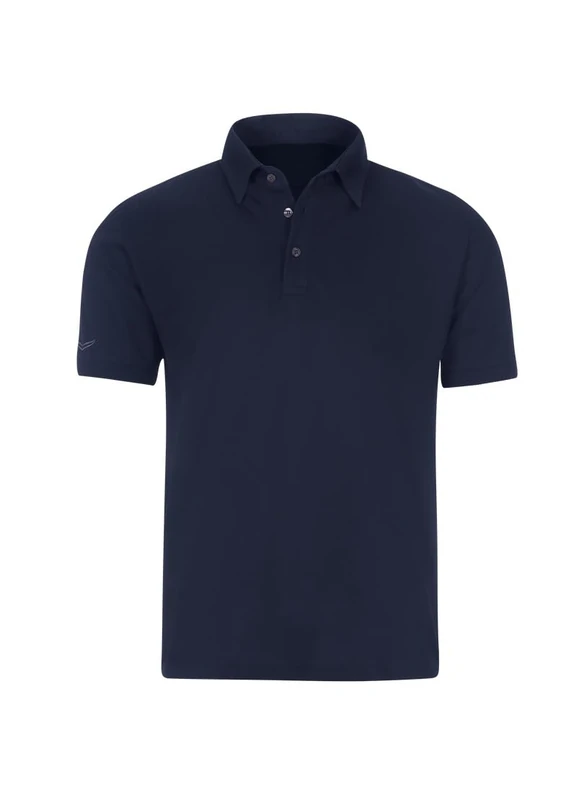 Trigema Business Polo Shirt, Navy, XL - Image 1