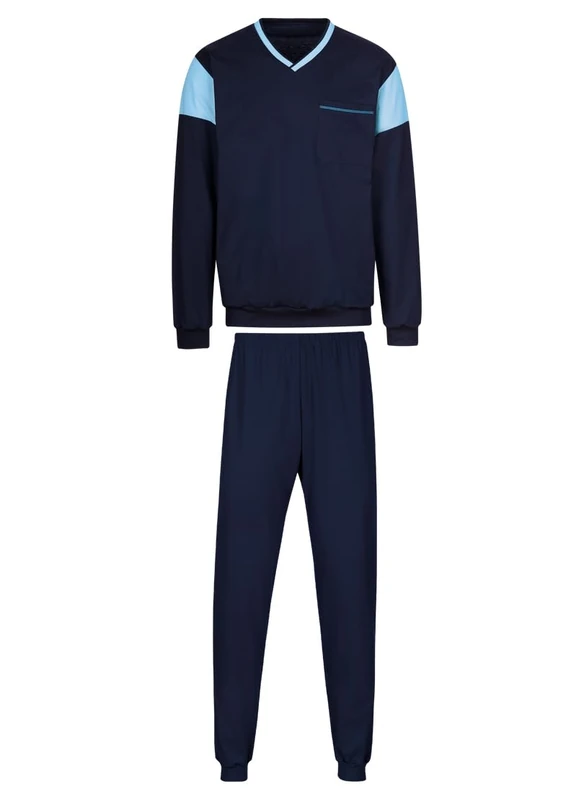 Trigema Men's Pyjama Set, Navy, XL