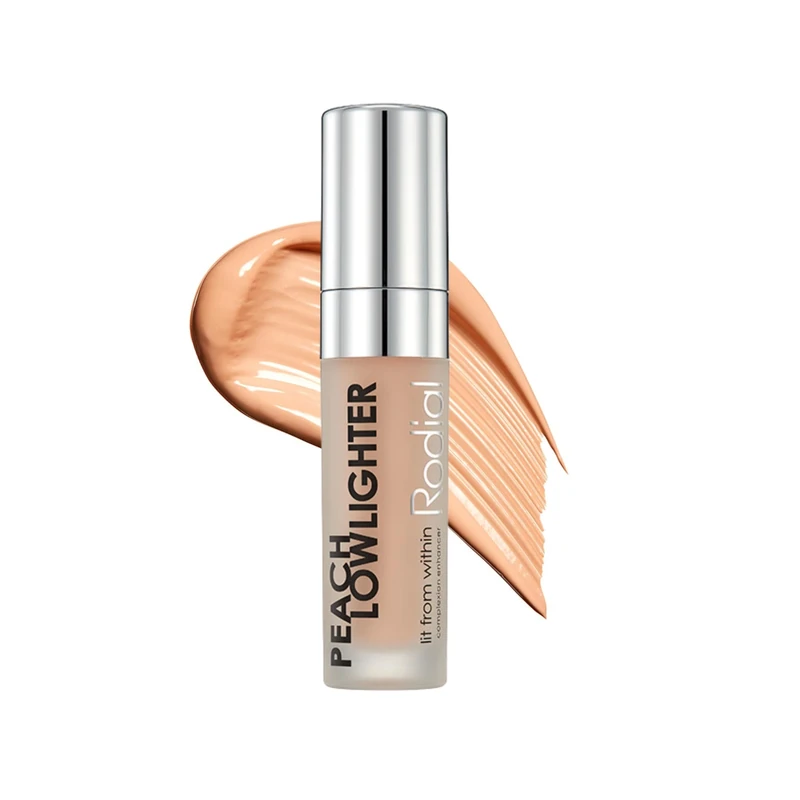 Rodial Peach Lowlighter 5.5ml - Hydrating Concealer & Under Eye Brightener with Caffeine & Hyaluronic Acid - Non-Shimmer Colour Corrector & Highlighter Makeup for Deeper Skin Tones