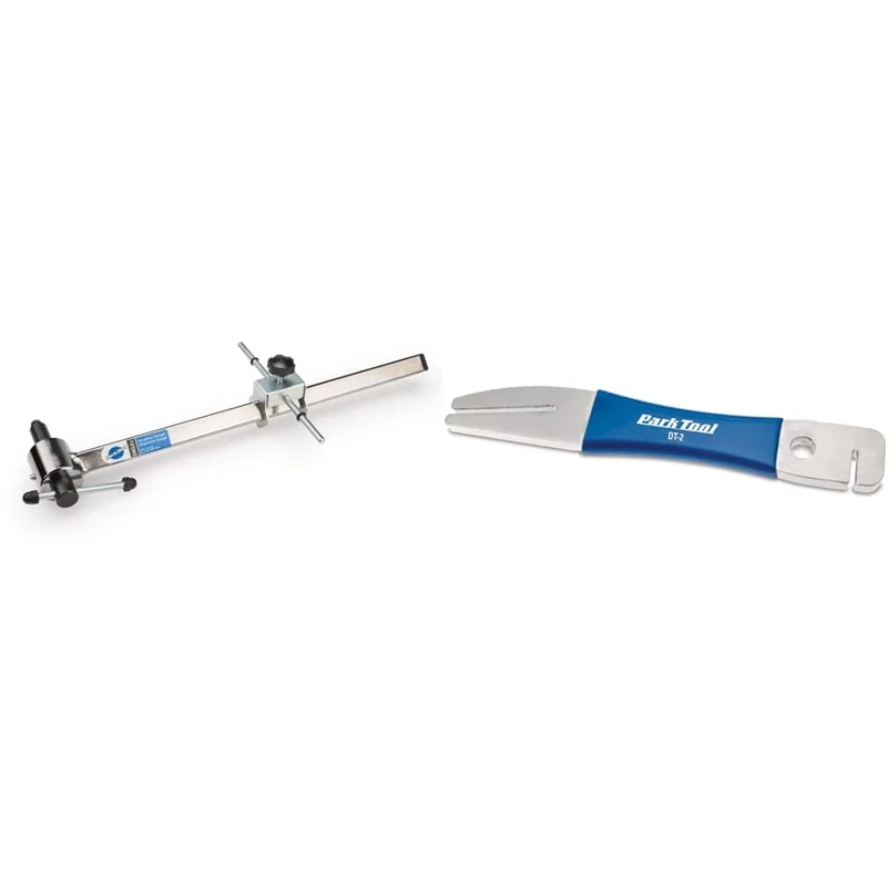 Park Tool DAG-2.2 Derailleur Hanger Alignment Gauge Tool,Blue & DT-2 - Rotor Truing Fork Tool
