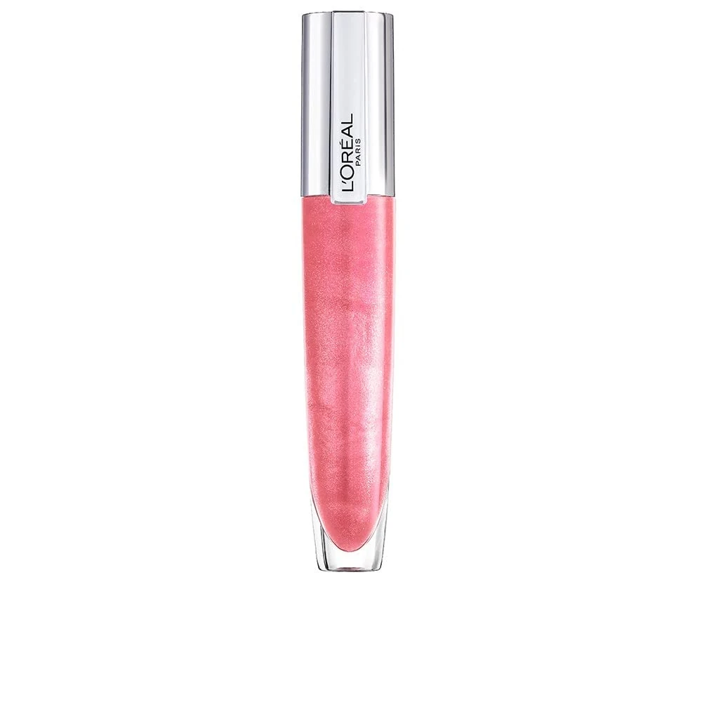 L'Oréal Paris Lip Gloss, Plumping and Hydrating, with Hyaluronic Acid and Collagen Complex, Glow Paradise Balm-In-Gloss, 406 I Amplify