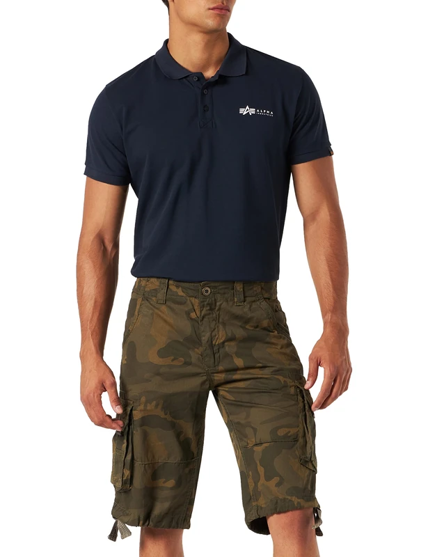 aplha industries Men's Jet Bermuda Shorts, Olive camo, 29 - Image 1