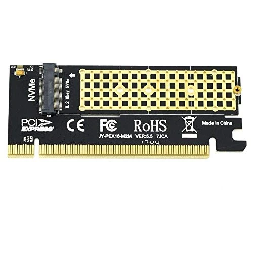 Multibao PCIe Pro M.2 NVMe SSD TO PCI-E 3.0 X16 X4 Adapter M Key Interface Card Full Speed