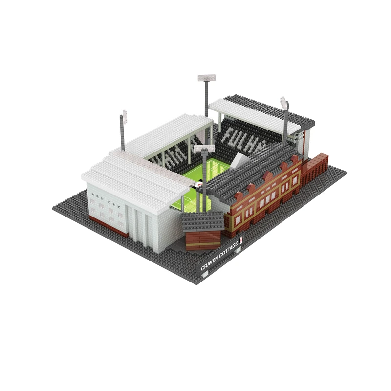 FOCO Officially Licensed Fulham FC Craven Cottage BRXLZ Stadium 3D Bricks Construction Toy Model