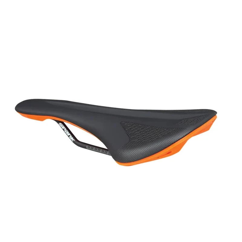 Spank Spike 160 Unisex Adult Mountain Bike Saddle Black/Orange 263 x 140 mm