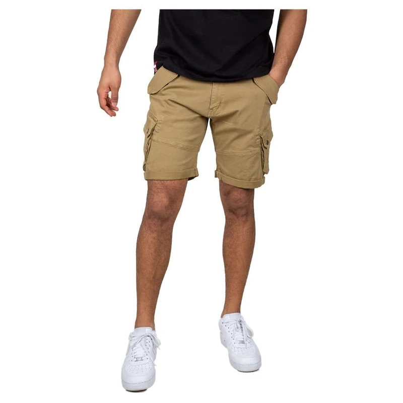 aplha industries Men's Combat Bermuda Shorts, Khaki, 31