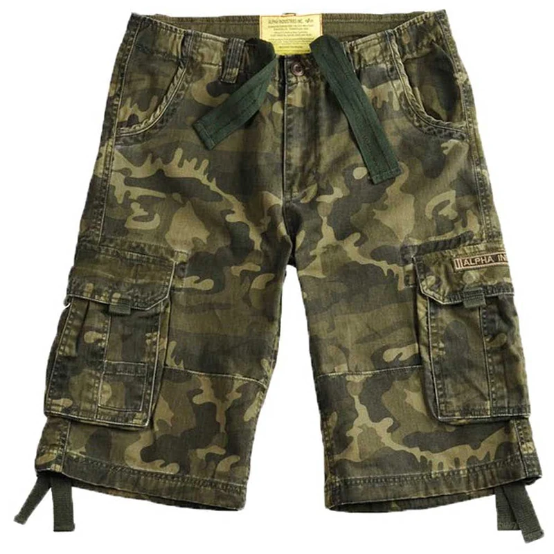 Alpha Industries Jet Short Camo for Men Olive