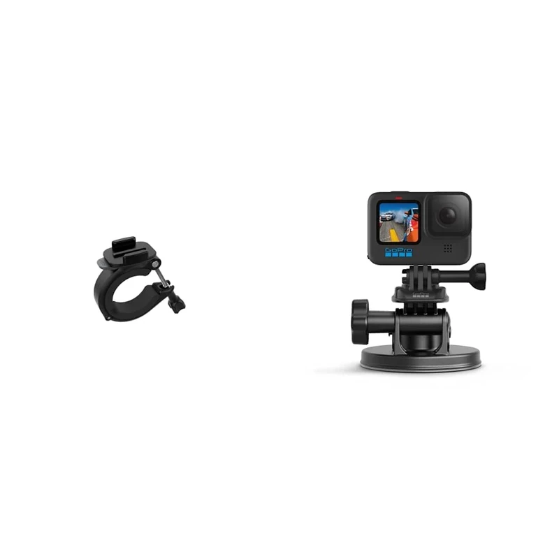 GoPro Large Tube Mount for Camera (Official Accessory) & Suction Cup Mount (Official Accessory)
