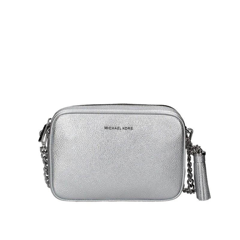 Michael Kors 32H0SJ6M2L-040 JET SET CAMERA BAG Women Silver Size One Size