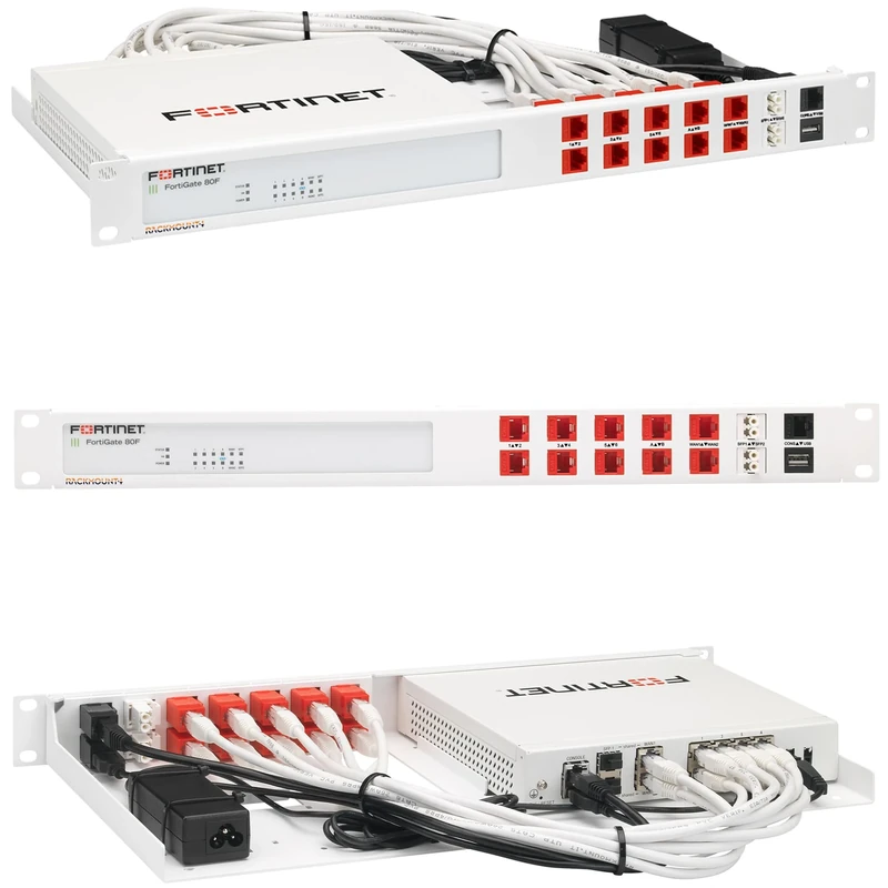 R RACKMOUNT·IT | RM-FR-T15 | Rack Mounting Kit for FortiGate 80F/81F