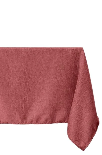 Lovely Casa STOF Tablecloth Size 140 x 240 cm 100% Polyester Crimson Colour Bea Rectangular Table Linen Washable 30 - Image 1