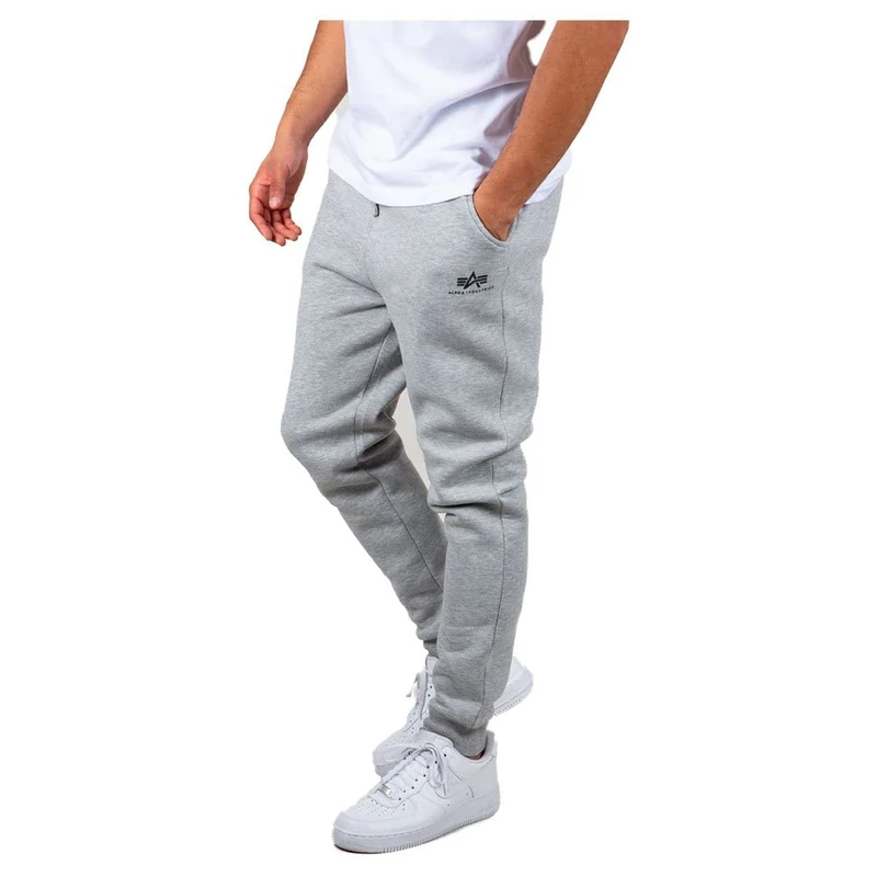 Alpha Industries Basic SL jogging pants for men Grey Heather