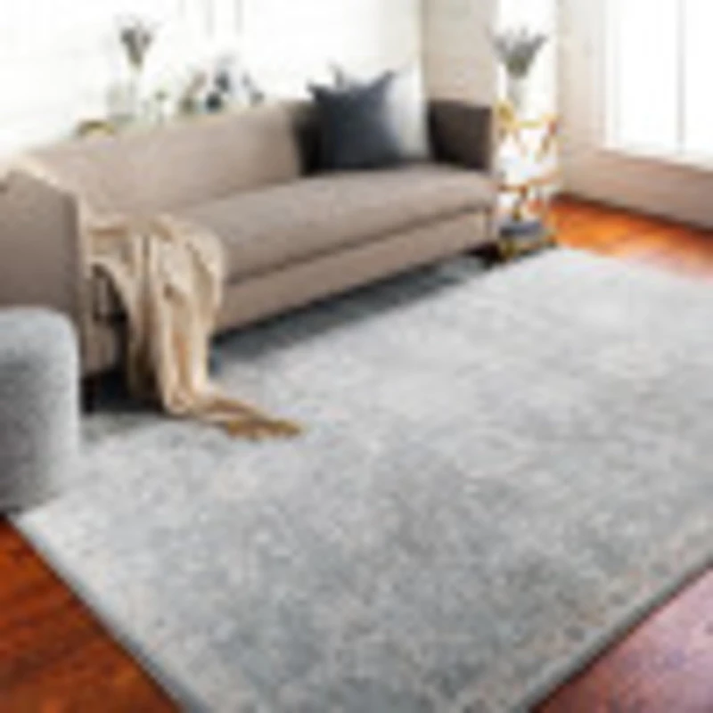 Livabliss Mirade Vintage Style Rug 200x290 cm – Area Accent for Living Room, Dining & Bedroom – Medium Pile, Cotton Back,Indoor Use, Easy Care, Grey, Charcoal, Beige, Sage