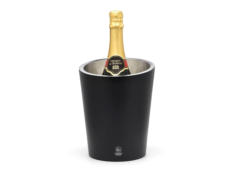 Leopold Vienna Champagne Cooler, 304 stainless steel, Black, 173x173x220