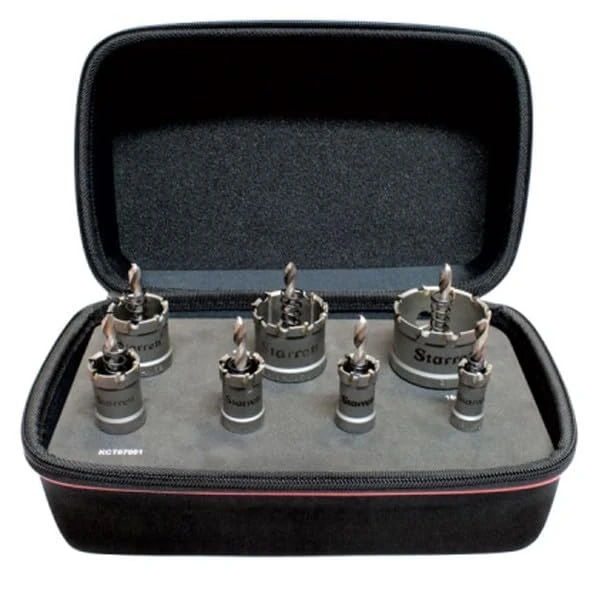 Starrett Kit Deepcut Hard Metal Teeth 16, 20, 22, 25, 32, 40, 50 mm - Image 1