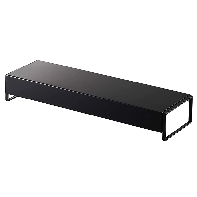 Yamazaki 5249 TOWER Extendable Vent Cover, black, Steel, Minimalist, 46～82 x 14 x 6.7 cm - Image 1