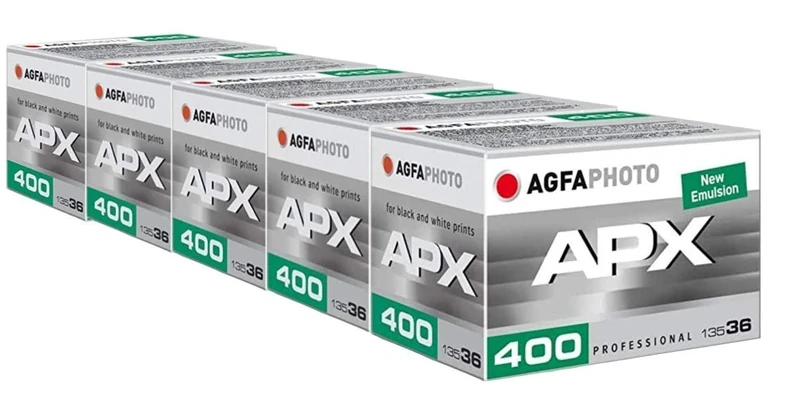 AgfaPhoto APX 400 135-36 Negative Fim S/W Pack of 5