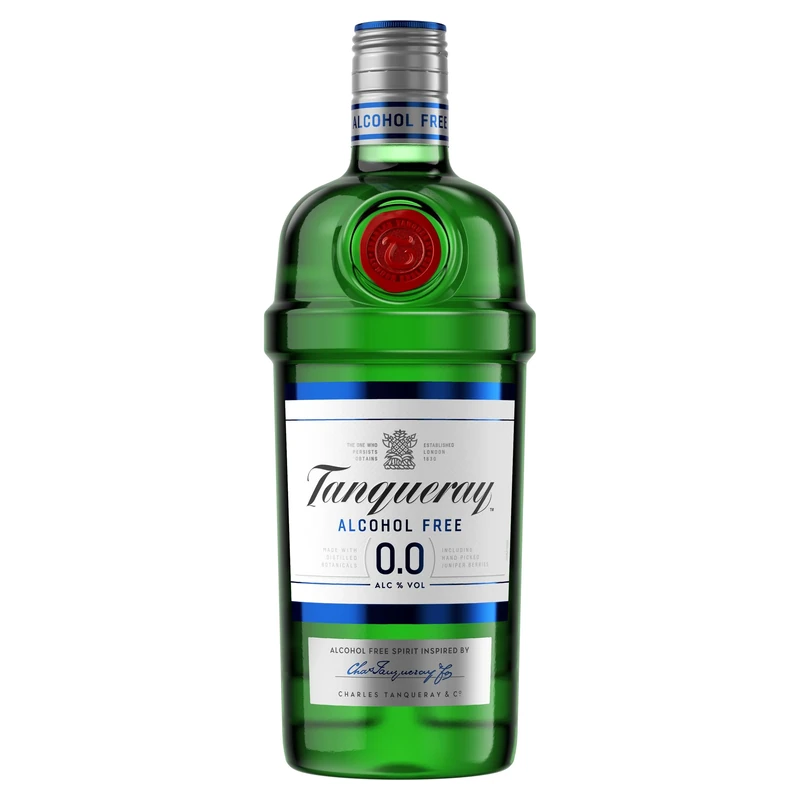 Tanqueray Alcohol Free Spirit | 0.0% vol | 70cl | Made with Distilled Botanicals | Citrus Style & Juniper Led Profile | for Alcohol Free Drinks | Enjoy in a Gin Glass with Ice & Tonic
