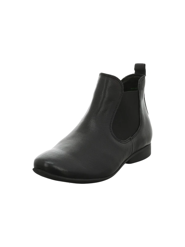Think! Damen GUAD2 chromfrei gegerbte nachhaltige Stiefelette, SCHWARZ 0000