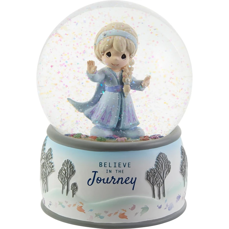 Precious Moments 203162 Disney Frozen 2 Believe in The Journey Elsa Resin/Glass Musical Snow Globe