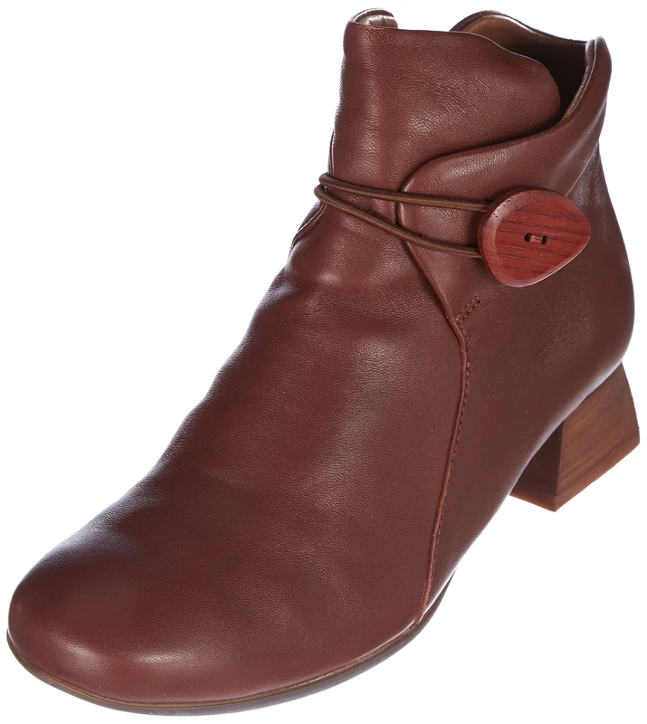 Think! Women's Delicia_3-000467 Chrome-Free Tanned, Leather Lined Ankle Boots, 3010 Chestnut, 6.5 UK