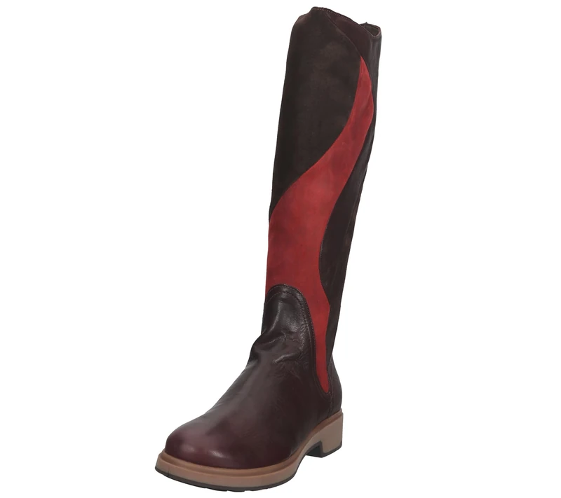 Think! Women's COGITA_3-000461 Sustainable Patchwork Boots, 5000 Chianti Kombi, 6.5 UK
