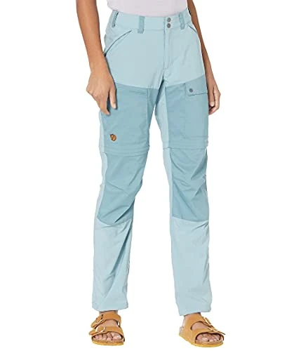 Fjällräven F89834-562-563 Abisko Midsummer Zip Off Trousers, Women, Mineral Blue/Clay Blue, 44