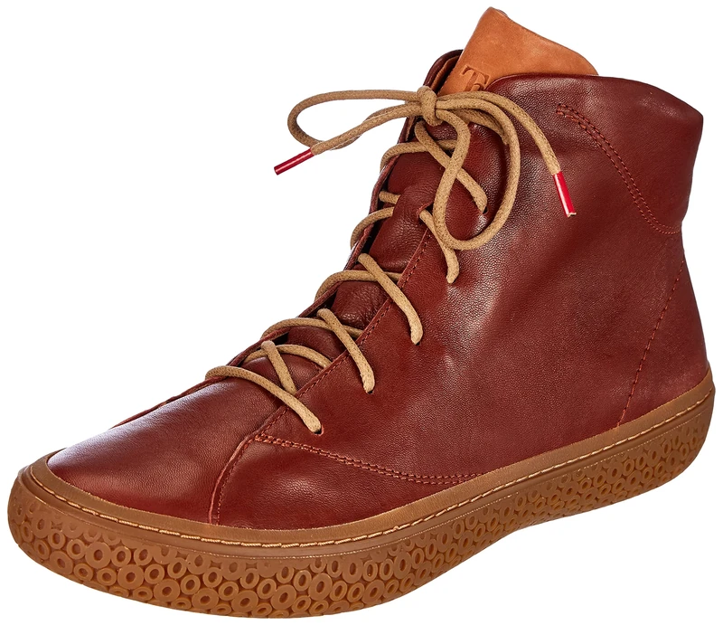 Think! Women's TJUB_3-000430 Chrome-Free Tanned, Leather Lined Ankle Boots, 3000 Chestnut Combi, 6.5 UK
