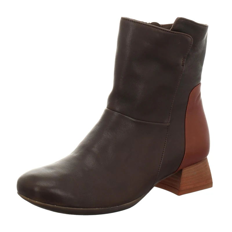 Think! Women's Delicia_3-000466 Chrome-Free Tanned, Leather Lined Ankle Boots, 3020 Espresso Combi, 4.5 UK