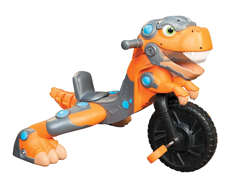 Little Tikes Chompin' Dino Trike - Interactive Dinosaur Ride-on Toy With Sounds & More - Tough & Durable - Encourages Active & Imaginative Play - For Kids Ages 3 Years Plus, Red