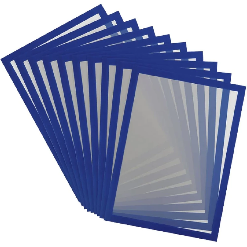 Tarifold ES 195241 – Magneto PRO 10 A3 Magnetic Information Frame for Documents, Notices, Sign, Exchange and Quick Insert – Magnetic Back Metal Surfaces, Blue, 10 Units