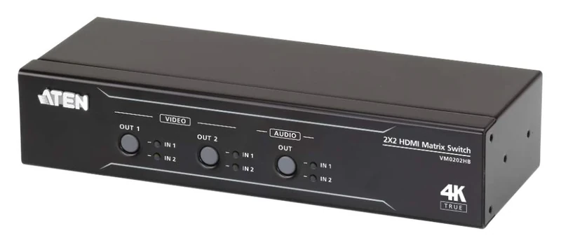 ATEN VM0202HB 2 x 2 True 4K HDMI Audio/Video Matrix Switch