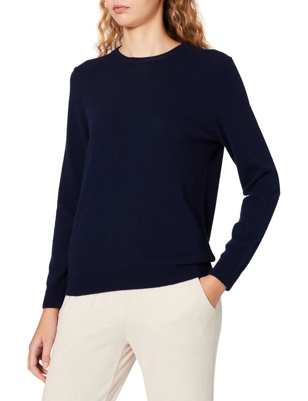 United Colors of Benetton Women's Maglia G/C M/L 1033D1M78 Sweater, Blu 016, XS