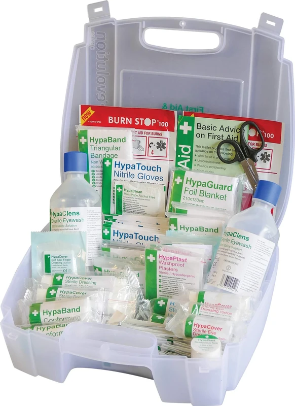 Safety First Aid Group K303WMD Evolution BS 8599 Compliant First Aid and Eyewash Kit Medium Fully Stocked