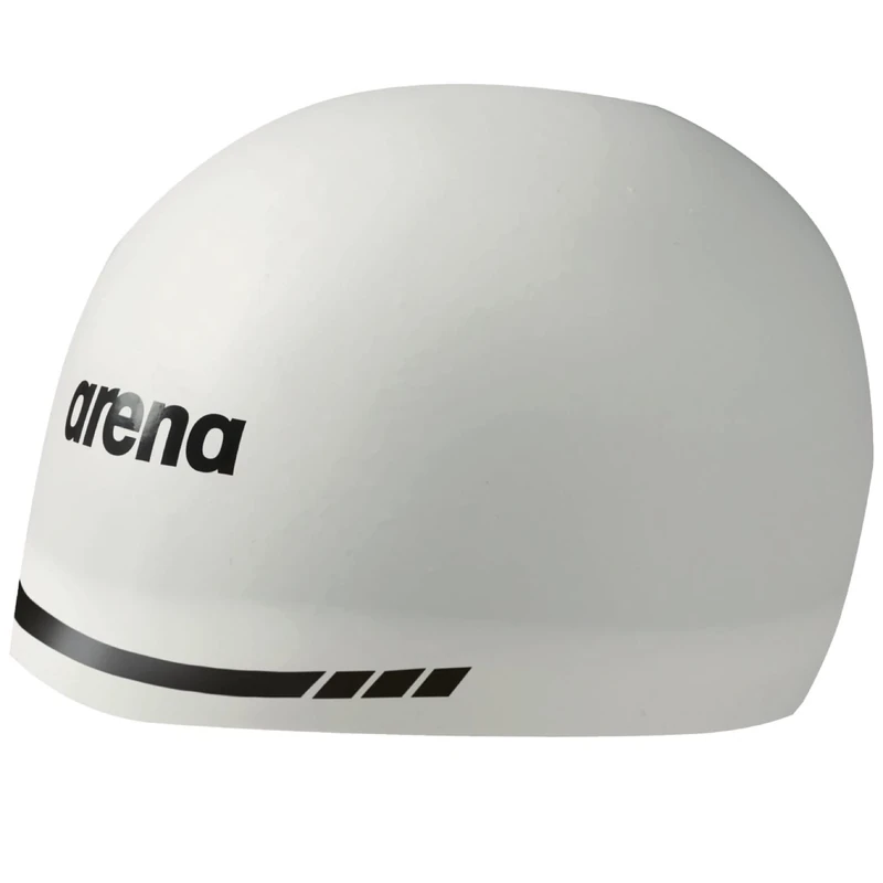 Arena Unisex Arena 3d Soft Silicone Unisex for Women and Men Swim Cap, White, XL UK