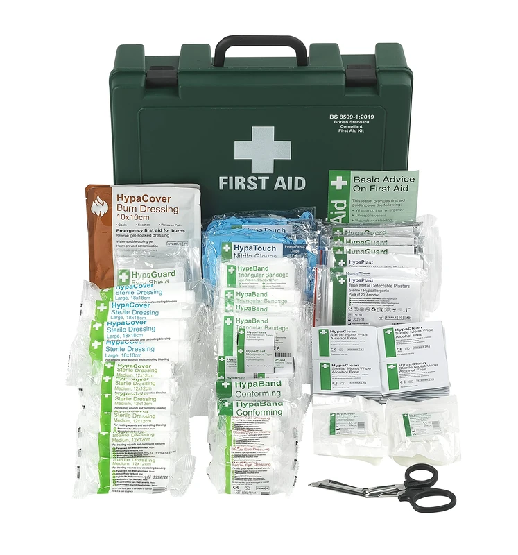 Safety First Aid Group K3170LG Economy Catering Kitchen First Aid Kit, Large Fully-Stocked 21-50 Persons British Standard
