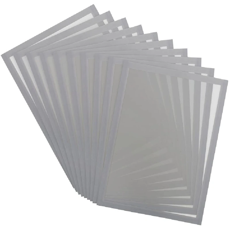 Tarifold ES 195249 – Magneto PRO 10 A3 Magnetic Information Frame for Documents, Notices, Sign, Exchange and Quick Insert – Magnetic Back Metal Surfaces, Silver Grey, 10 Units